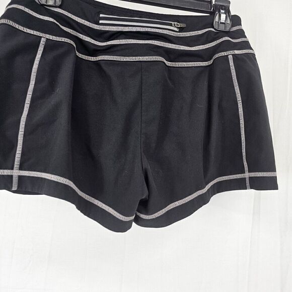 Athleta Stability Running Shorts Swim Key Pocket Athletic Black Womens Size S - Picture 4 of 5